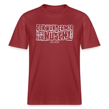 BERLINER SPRUCH-ICK WUNDER MIR- RELAXED FIT Unisex BIO T-Shirt - Erdrot