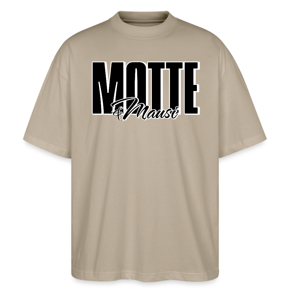 MOTTE UND MAUSI-Oversized Unisex Bio T-Shirt - Steingrau
