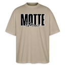 MOTTE UND MAUSI-Oversized Unisex Bio T-Shirt - Steingrau