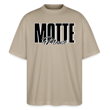 MOTTE UND MAUSI-Oversized Unisex Bio T-Shirt - Steingrau