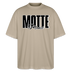 MOTTE UND MAUSI-Oversized Unisex Bio T-Shirt - Steingrau
