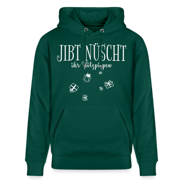 JIBT NÜSCHT zu Weihnachten in Berlin-Unisex Bio-Hoodie - Forest