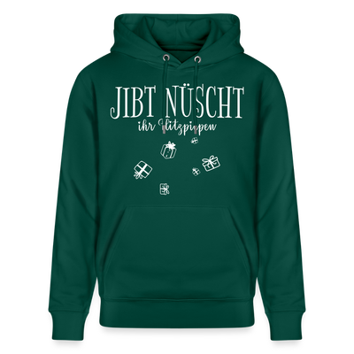 JIBT NÜSCHT zu Weihnachten in Berlin-Unisex Bio-Hoodie - Forest