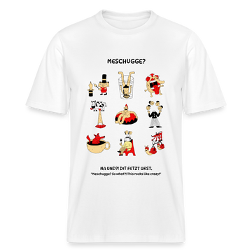 MESCHUGGE?- Relaxed Fit Unisex Bio-T-Shirt - Weiß
