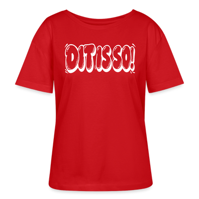 Berlin Shirt-DIT IS SO!-Rundhals Frauen Bio-T-Shirt - Rot
