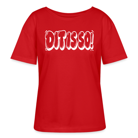Berlin Shirt-DIT IS SO!-Rundhals Frauen Bio-T-Shirt - Rot