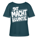 Berlin Shirt mit Spruch-DIT MACHT URST LUNTE-Rundhals Frauen Bio-T-Shirt - Dunkles Petrol