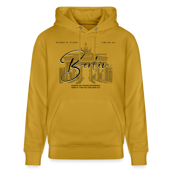 BERLIN-Unisex Bio-Hoodie - Ocker