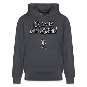 ICK BIN DA-Unisex Bio-Hoodie - Indigoblau