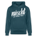 NÜSCHT FÜR SCHWACHE NERVEN-Unisex Bio-Hoodie mit Berliner Schnauze - Dunkles Petrol
