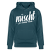 NÜSCHT FÜR SCHWACHE NERVEN-Unisex Bio-Hoodie mit Berliner Schnauze - Dunkles Petrol