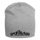 URST SCHAU - Jersey-Beanie  mit Print auf berlinerisch- Grau meliert