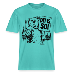 Berlin Souvenir Shirt-DIT IS SO!-RELAXED FIT Unisex Organic T-Shirt - Poolblau