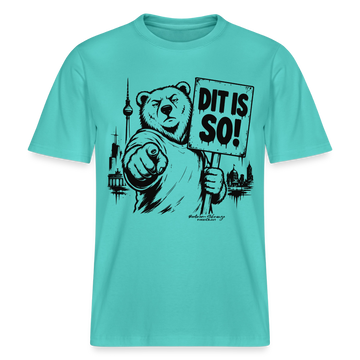 Berlin Souvenir Shirt-DIT IS SO!-RELAXED FIT Unisex Organic T-Shirt - Poolblau
