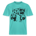 Berlin Souvenir Shirt-DIT IS SO!-RELAXED FIT Unisex Organic T-Shirt - Poolblau