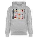 Berliner Verrücktheit-MESCHUGGE-NA UND?!Unisex Bio-Hoodie - Grau meliert