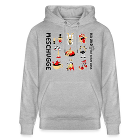 Berliner Verrücktheit-MESCHUGGE-NA UND?!Unisex Bio-Hoodie - Grau meliert
