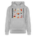 Berliner Verrücktheit-MESCHUGGE-NA UND?!Unisex Bio-Hoodie - Grau meliert