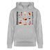 Berliner Verrücktheit-MESCHUGGE-NA UND?!Unisex Bio-Hoodie - Grau meliert