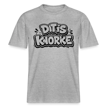 DIT IS KNORKE-RELAXED FIT Unisex Bio T-Shirt - Grau meliert