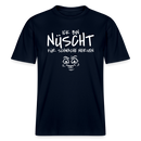 NÜSCHT FÜR SCHWACHE NERVEN-RELAXED FIT Unisex Organic T-Shirt mit Berliner Schnauze - Navy