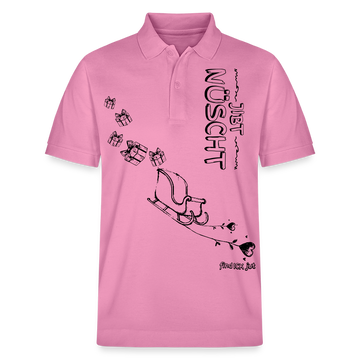 Weihnachten in Berlin 2025-JIBT NÜSCHT-Unisex Bio-Poloshirt - Blasenrosa