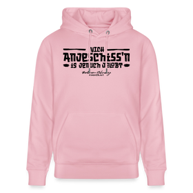 Berliner Spruch-NICH ANJESCHISSN-Unisex Bio-Hoodie - Hellrosa