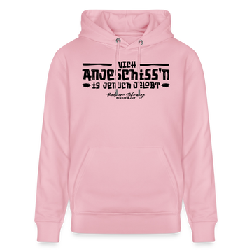 Berliner Spruch-NICH ANJESCHISSN-Unisex Bio-Hoodie - Hellrosa