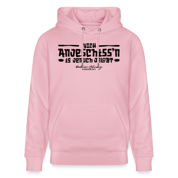 Berliner Spruch-NICH ANJESCHISSN-Unisex Bio-Hoodie - Hellrosa