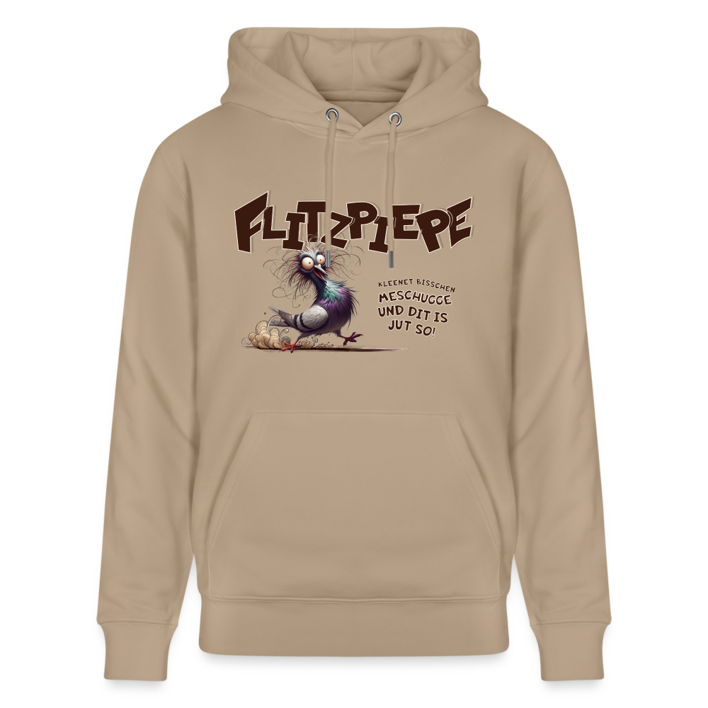 BERLINER FLITZPIEPE - Unisex Bio-Hoodie - Beige