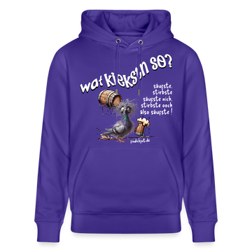 WAT KIEKSTN SO?-Unisex Bio-Hoodie II - Purple Love 