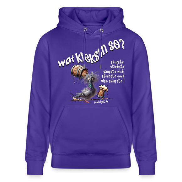 WAT KIEKSTN SO?-Unisex Bio-Hoodie II - Purple Love 