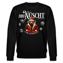 JIBT NÜSCHT-Unisex Bio-Sweatshirt-Berliner Bär Weihnachten - Schwarz