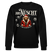 JIBT NÜSCHT-Unisex Bio-Sweatshirt-Berliner Bär Weihnachten - Schwarz