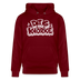 DIT IS KNORKE-Unisex Bio-Hoodie mit Berliner Spruch - Burgunderrot