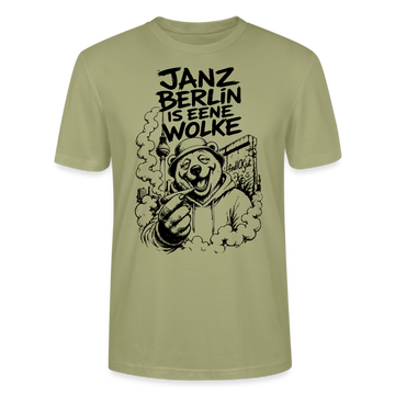 JANZ BERLIN IS EENE WOLKE-Dit Kiffer Shirt-Unisex T-Shirt - Nebelgrün