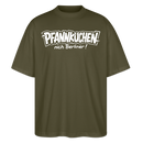 Witziges Berlin Shirt-PFANNKUCHEN, nich Berliner-Oversized Unisex Bio T-Shirt - Khaki