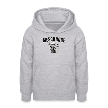MESCHUGGE - Teenager Hoodie - Hellgrau meliert