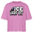 ICK DARF DIT|TAUBE-Frauen Boxy Bio-T-Shirt - Pink