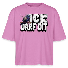 ICK DARF DIT|TAUBE-Frauen Boxy Bio-T-Shirt - Pink