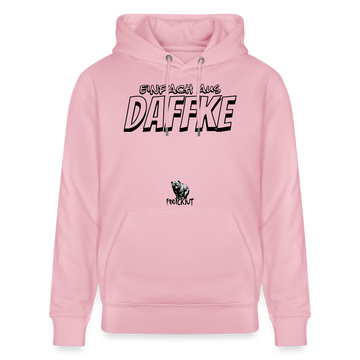 Berliner Spruch-EINFACH AUS DAFFKE-Unisex Bio-Hoodie - Hellrosa