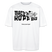 'MACH N KOPP ZU'-Schriftzug-Unisex Oversize Bio-T-Shirt mit echt Berliner Schnauze- Weiß
