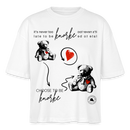 BERLINER KNORKE-Frauen Boxy Bio-T-Shirt - Weiß