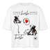 BERLINER KNORKE-Frauen Boxy Bio-T-Shirt - Weiß