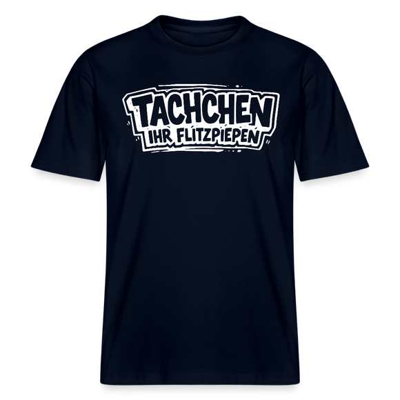 TACHCHEN IHR FLITZPIEPEN- RELAXED FIT Unisex Bio T-Shirt mit Berliner Schnauze - Navy