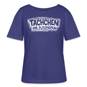 TACHCHEN IHR FLITZPIEPEN-Berlin Shirt-Rundhals Frauen Bio-T-Shirt - Dämmerung