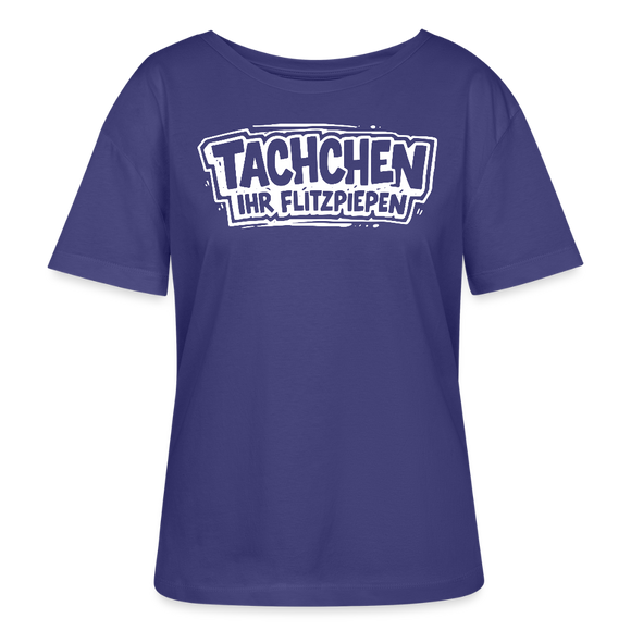 TACHCHEN IHR FLITZPIEPEN-Berlin Shirt-Rundhals Frauen Bio-T-Shirt - Dämmerung