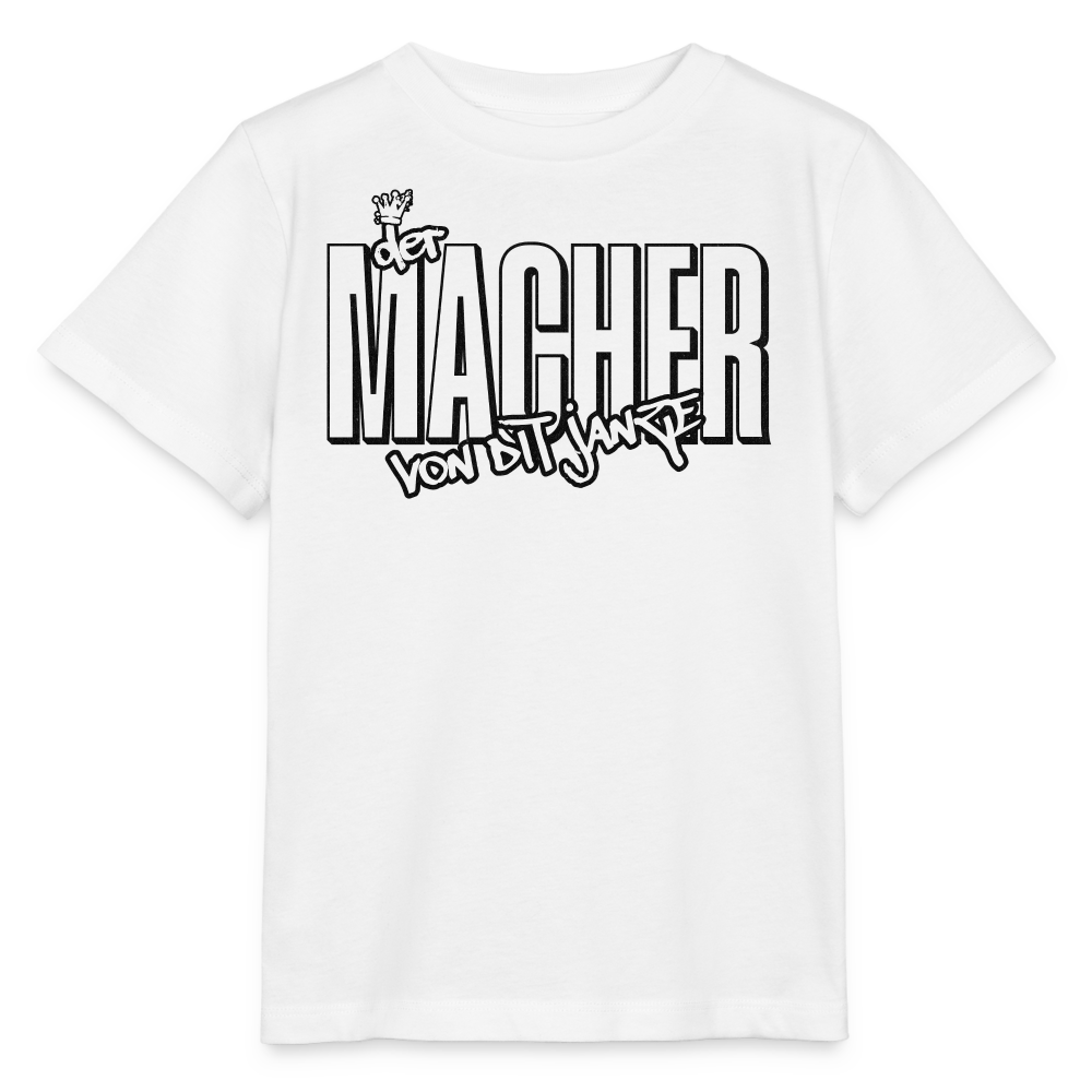 DER MACHER VON DIT JANZE - Kinder T-Shirt BIO - Weiß