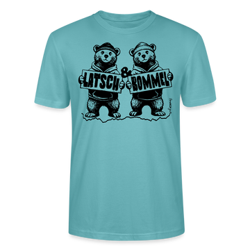 LATSCH & BOMMEL-Unisex T-Shirt Bio - Pastelltürkis