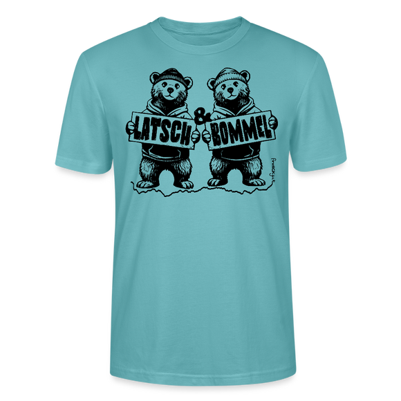 LATSCH & BOMMEL-Unisex T-Shirt Bio - Pastelltürkis